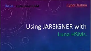 Java Cryptography : Signing JAR files using Luna HSM.