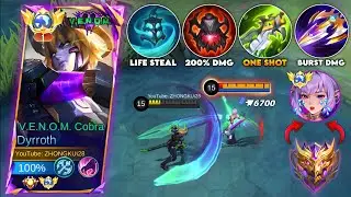 THE MOST ABSURD BUILD IN MOBILE LEGENDS🔥DYRROTH BEST BUILD 2024!! (Part 2)
