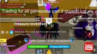 Trading all fruits for all gamepass part 2 (Blox Fruit)