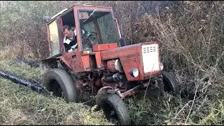 Offroad on TRACTORS | T25 stuck MTZ wanted help