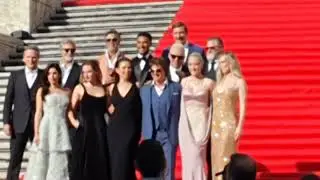 Mission impossibile 7 Premiere a Roma a Piazza di Spagna Cast completo con Tom Cruise e Esai Morales