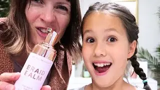 Trying Braid Balm with my 8 Year Old 😂