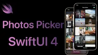 Photo Gallery App using PhotosUI API | PhotosPicker | SwiftUI 4