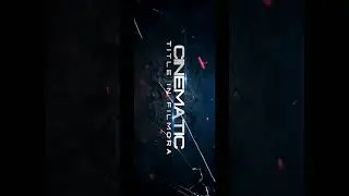 Movie Style Cinematic Intro #aftereffects #filmora #cinematic #intro