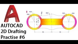 Practice AutoCAD 2D drawing - 6
