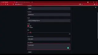 Registration Form using Streamlit