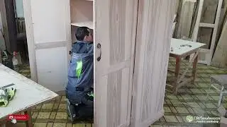 Wooden furniture in one style