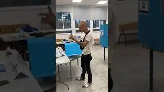 מזכירי הקלפי לא ציפו למצביע הזה שהגיע