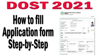 TS DOST 2021 How to fill application form| ts degree admissions 2021 process