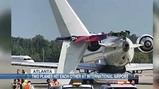 2 planes collide on taxiway at Atlanta airport, FAA says