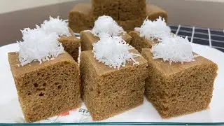 Resepi apam gula merah | apam kampung lembut berongga sukatan cawan