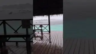 Heavy Rain In Maldives #miyabhaishorts#travel #maldives#shorts#ytshorts#life#rain#viral