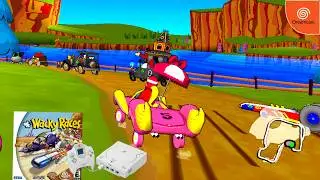 Wacky Races (2000) SEGA Dreamcast Gameplay in HD