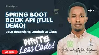 Spring Boot Book API (Full Demo) | Java Records vs Lombok vs Class - Write Less Code.