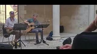 "Michele"Giacomo Papetti, basso e Massimiliano Milesi,sax tenore,progetto Dimidiam a L' Aquila