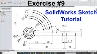 Learn Sketch In SolidWorks Tutorial For Beginner In Hindi/Urdu | Ex-9