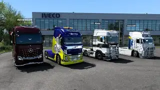 ETS 2 Online[2xLogitech G29] - سرعات عاليه على الطريق السريع