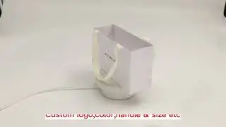 Custom Personalized white craft perfume jewelry cosmetic gift clothing packaging shopping paper bag