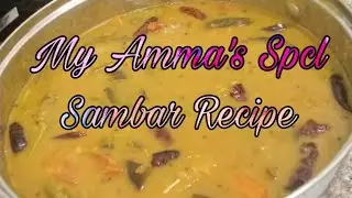 My Amma's Special Tasty Sambar Recipe|Varutharacha Sambar |Kozhikodan Style|Rinju's Food Circle