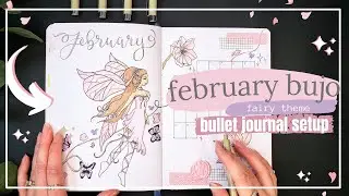 February 2022 | Fairy  Bullet Journal Setup
