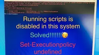 How to resolve  Running script in this device is disabled