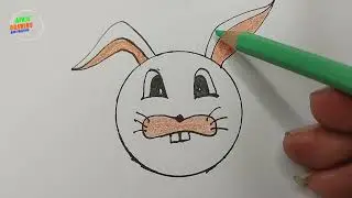 Drawing Rabbit Head Using Letter O