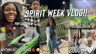 HOMECOMING SPIRIT WEEK VLOG | dressing up, pep rally, football game, & more!