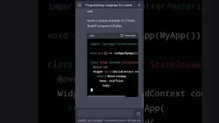 Flutter app development use chatgpt ai link #chatgptexamples #chatgpt