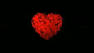 ♥️Hearts Shower Black Screen Video 03❤️|| Black Screen background video ||