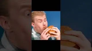 Visitor try burger