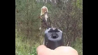 Пистолет травматический, выстрелы в манекен joke, fun shot