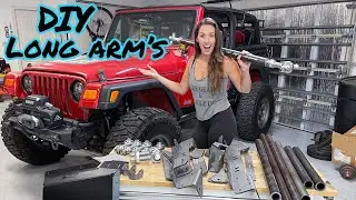 Installing DIY Long Arms on My Jeep Wrangler!
