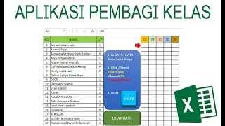 APLIKASI PEMBAGI KELAS ( Rombel ) DENGAN EXCEL : Hanya 2 Langkah