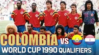 Colombia World Cup 1990 Qualification All Matches Highlights | Road to Italy
