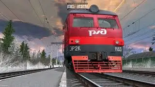 ЭР2К и кругломордая ЭР2К в Trainz 12