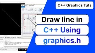 Draw Line in C++ Using graphics.h (Dev C++) | C++ Graphics