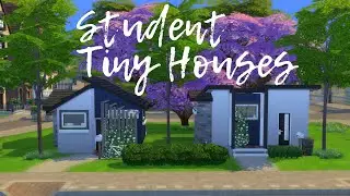 STUDENT TINY HOUSES // Sims 4: Speed Build (NO CC)