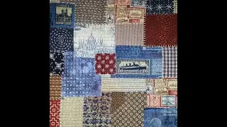 Осень Лоскутное шитье Салфетка Ланчмат в технике Боро Мастер класс Ульяна Потапова