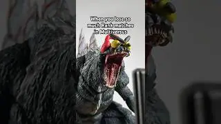 When you lose so much Rank matches in Multiversus @MultiVersus  #gamerrage #godzilla #stopmotion