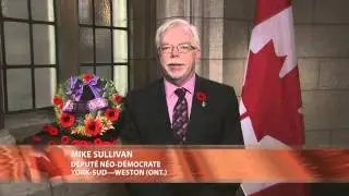 Mike Sullivan's Remembrance Day Message