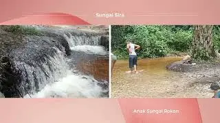 Mandi di Anak Sungai Dengan Air Terjun Mini