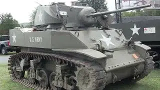 M5A1 Stuart Light tank detail walk around video