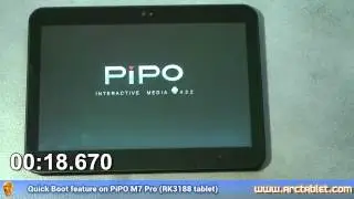 Quick Boot on Rockchip RK3188 tablets (Pipo M7 pro firmware 20131130)