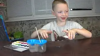 снеговик из гипса