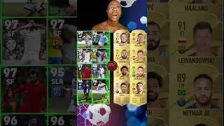 2023 eFootball Attackers VS FIFA 23 Attackers 😈🔥(Ronaldo, Messi, Mbappe, Haaland, Neymar) 