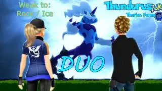 Thundurus Therian Forme Raid Duo - No weather boost / No mega evolution
