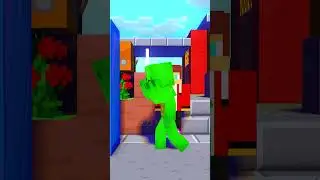 JJ and Mikey One Punch Challenge in Minecraft #shorts
