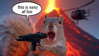 Squirrel with a gun final boss and street credits trophy