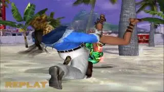 Tekken 4 King VS Christie Green beach stage