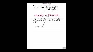 Learn addition and subtraction of numbers in scientific notation  ￼#maths #exponents